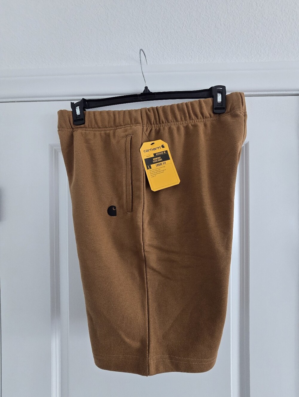 Brand New Carhartt Brown MidWeight Men's Fleece Shorts Size Medium